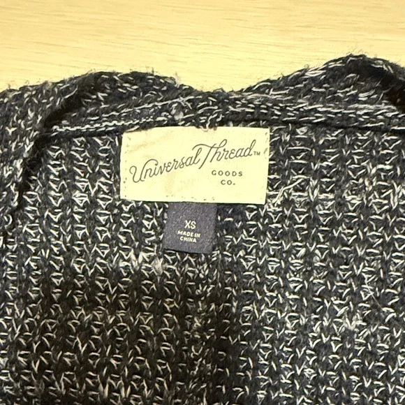 3/$10 Universal Thread Dark Blue Knit Cardigan - Picture 4 of 10